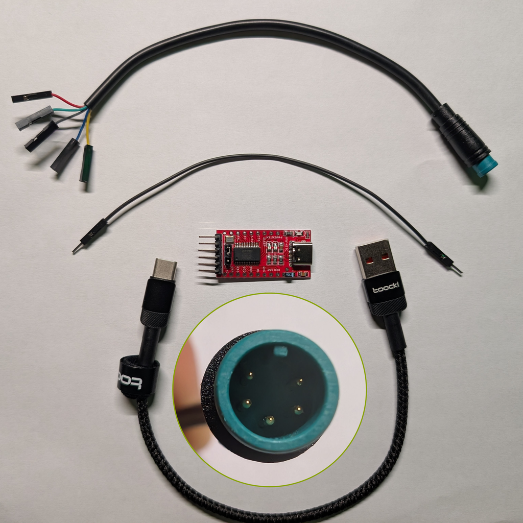 MALE M8 Julet Connector and UART (Xiaomi Elite)