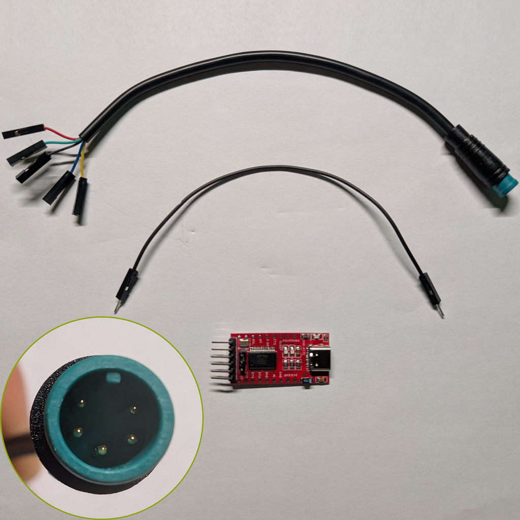 MALE M8 Julet Connector and UART (Xiaomi Elite)