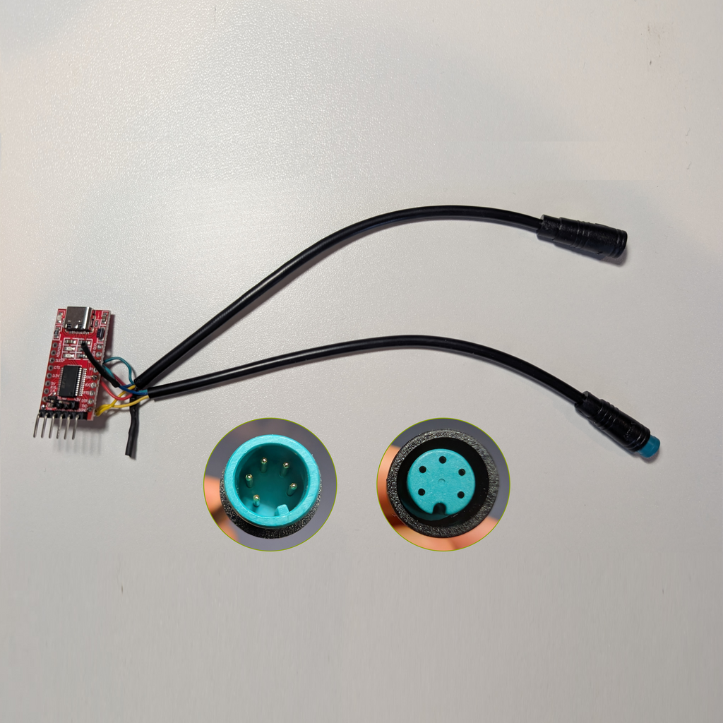 MALE/FEMALE M8 Julet Connector and UART (4 Lite Gen2 kit)