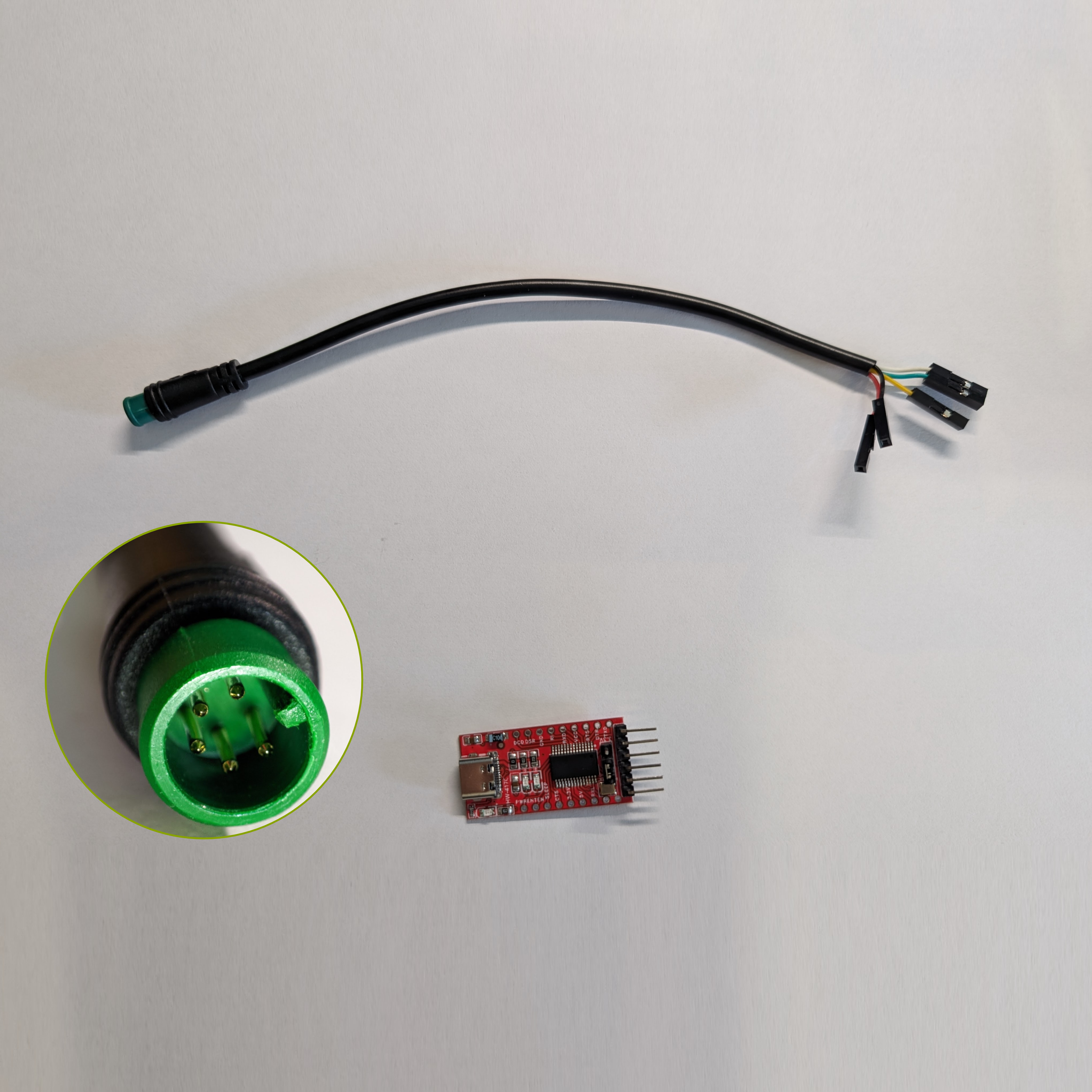 MALE M7 Julet Connector and UART – Scootronix
